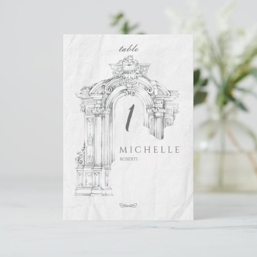 Elegante moderne Romaanse minimalistische tafel Ka (Staand voorkant)