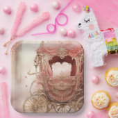 Elegante moderne romantische bruiloft papieren bordje (Feest)