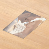 Elegante moderne romantische foto bruiloft acryl uitnodigingen (Laagn)