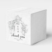 Elegante moderne Romeinse minimalistische bruiloft Bedankdoosjes (Voorkant Zijde)