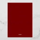 Elegante moderne rood goud Indiase geometrische br Folie Uitnodiging (Achterkant)