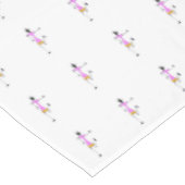Elegante, moderne roze Afrikaanse kunst, dansende Tafelkleed (Gekanteld)