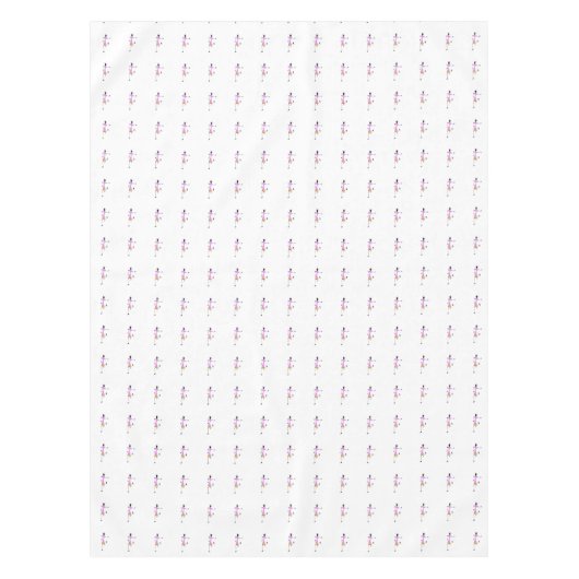 Elegante, moderne roze Afrikaanse kunst, dansende Tafelkleed (Voorkant)