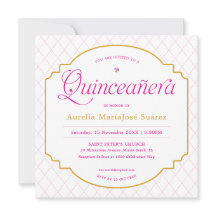 Elegante moderne roze gouden Quinceañera