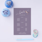 Elegante moderne roze gouden schaar kapper flyer (Enkel)