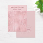 Elegante moderne roze sieraden oorbel display kaar visitekaartje (Bureau)