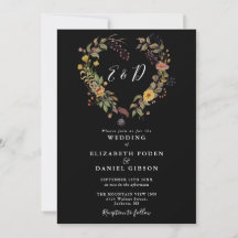 Elegante Moderne Rustieke Bloemencode Trouw-QR