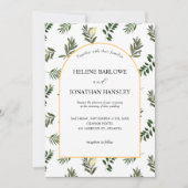 Elegante Moderne Rustieke Waterverf Botanische Bru Kaart (Voorkant)