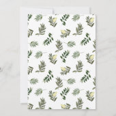 Elegante Moderne Rustieke Waterverf Botanische Bru Kaart (Achterkant)