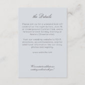 Elegante moderne rustieke wilde bloem bruiloft det informatiekaartje (Voorkant)