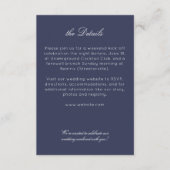 Elegante moderne rustieke wilde bloem bruiloft det informatiekaartje (Voorkant)