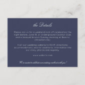 Elegante moderne rustieke wilde bloem bruiloft det informatiekaartje (Voorkant)