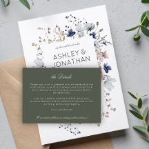 Elegante moderne rustieke wilde bloem bruiloft det