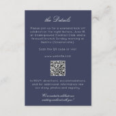 Elegante moderne rustieke wilde bloem bruiloft det informatiekaartje (Voorkant)