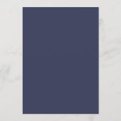 Elegante moderne rustieke Wildflower bruiloft Menu (Achterkant)