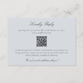 Elegante moderne rustieke Wildflower bruiloft RSVP Kaartje (Voorkant)