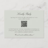 Elegante moderne rustieke Wildflower bruiloft RSVP Kaartje (Voorkant)