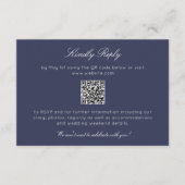 Elegante moderne rustieke Wildflower bruiloft RSVP Kaartje (Voorkant)