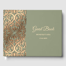 Elegante Moderne Sage groen & goud bruiloft Luxe