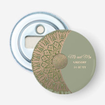 Elegante Moderne Sage groen & gouden klassieker