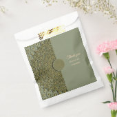 Elegante Moderne Salie groen & goud klassieke mand Bedankzakje (Gezegeld)