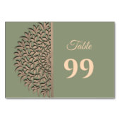 Elegante Moderne Salie groen & goud klassieke mand Kaart (Achterkant)