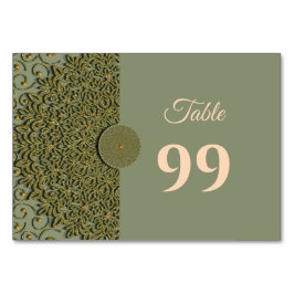Elegante Moderne Salie groen & goud klassieke mand Kaart