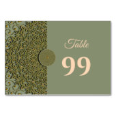 Elegante Moderne Salie groen & goud klassieke mand Kaart (Achterkant)