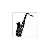 Elegante moderne saxofoon Cool Jazz-festivalmuziek Rubberstempel (Afrduk)
