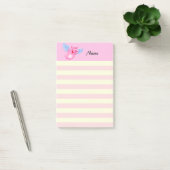 Elegante moderne schattige engel strepen gepersona post-it® notes (Kantoor)