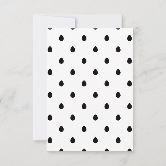 Elegante moderne Schattigee Happy Easter tekst | F Kaart (Achterkant)