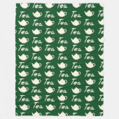 Elegante moderne Schattigee lekkere hete groene th Fleece Deken (Voorkant)