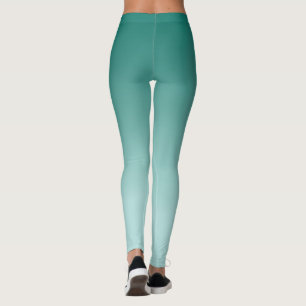 Elegante moderne Schattigee Sjabloon Blauwgroen Gr Leggings