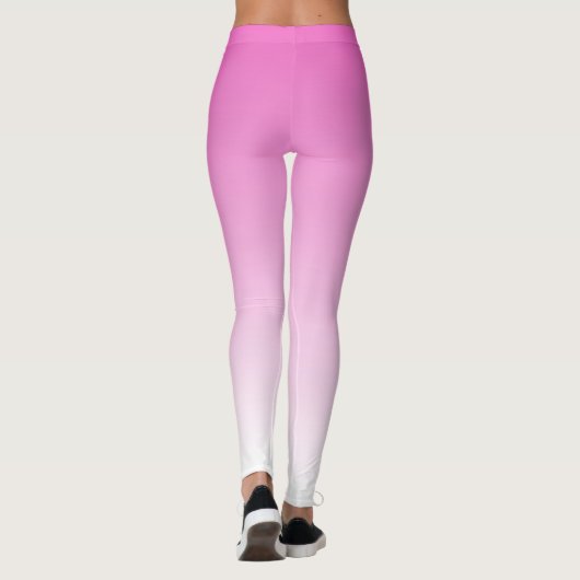 Elegante moderne Schattigee Sjabloon Vrouwen Roze Leggings (Achterkant)