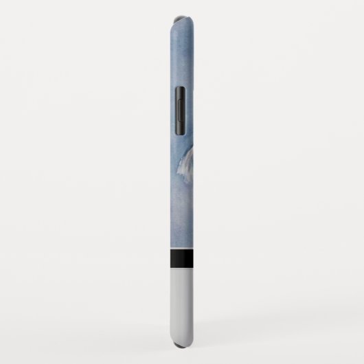 Elegante Moderne Schnauzer w Zwart Monogram Naam Case-Mate iPhone Case (Achterkant/rechts)