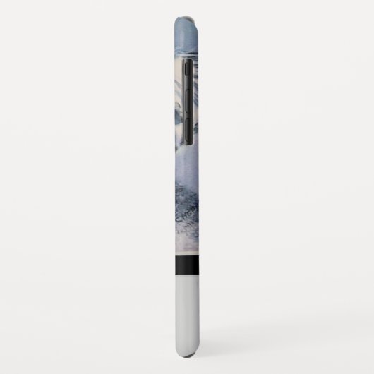 Elegante Moderne Schnauzer w Zwart Monogram Naam Case-Mate iPhone Case (Achterkant/links)