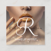 Elegante Moderne Schoonheid Professionele Foto QR  Vierkante Visitekaartje (Voorkant)