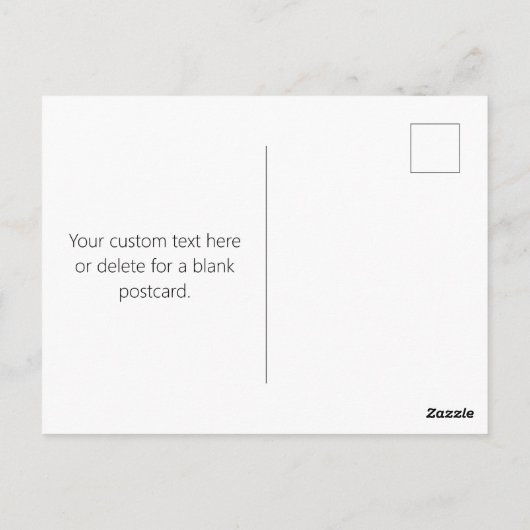 Elegante moderne script bewerkbare zwarte tekst sc briefkaart (Achterkant)