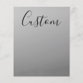 Elegante moderne script bewerkbare zwarte tekst sc flyer (Voorkant)