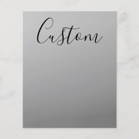 Elegante moderne script bewerkbare zwarte tekst sc flyer (Voorkant)