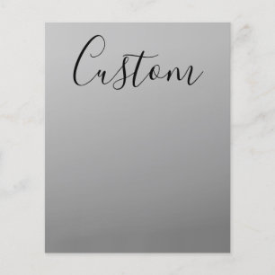 Elegante moderne script bewerkbare zwarte tekst sc flyer