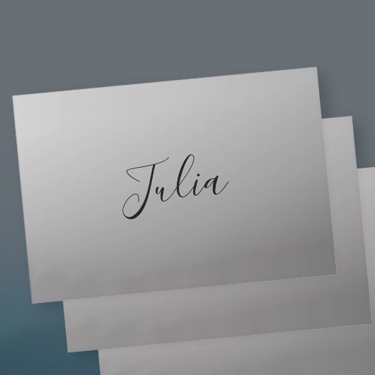 Elegante moderne script bewerkbare zwarte tekst sc inpakpapier vel