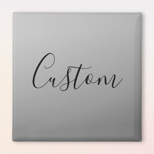 Elegante moderne script bewerkbare zwarte tekst sc magneet