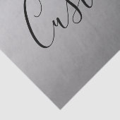 Elegante moderne script bewerkbare zwarte tekst sc tissuepapier (Detail)