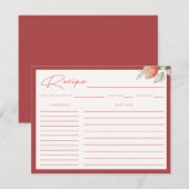 Elegante Moderne Script Bruiloftsreceptie Recept Informatiekaartje (Voorkant / Achterkant)