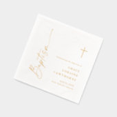 Elegante moderne script doop  folie servetten (Links)