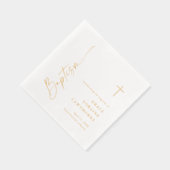 Elegante moderne script doop  folie servetten (Rechts)