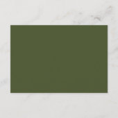 Elegante moderne script huwelijksbijlage kaart (Achterkant)