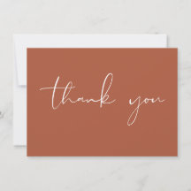 Elegante moderne script kalligrafie terracotta
