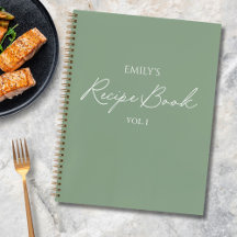 Elegante Moderne Script Sagegroen Eenvoudig Recept